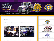 Tablet Screenshot of citytowingsj.com